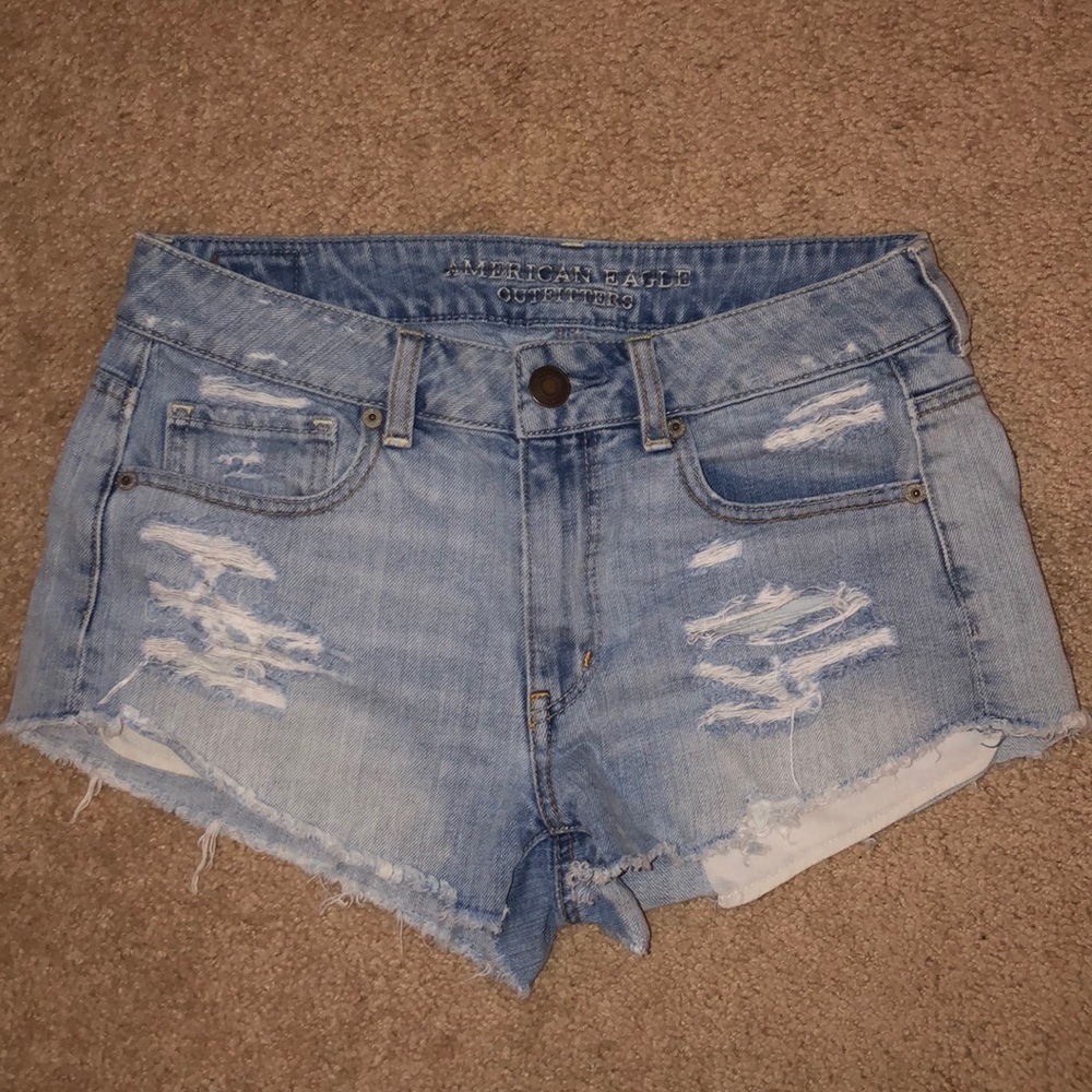American Eagle Distressed Denim Shorts